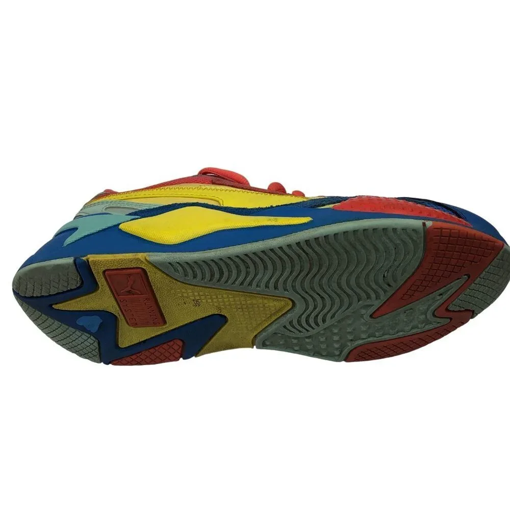 Puma RS-X3 Puzzle Palace Blue 372357-10 Orange/Blue/Yellow SIZE 7C‎